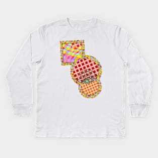 Bonkers Crazy Patchwork Festival Kids Long Sleeve T-Shirt